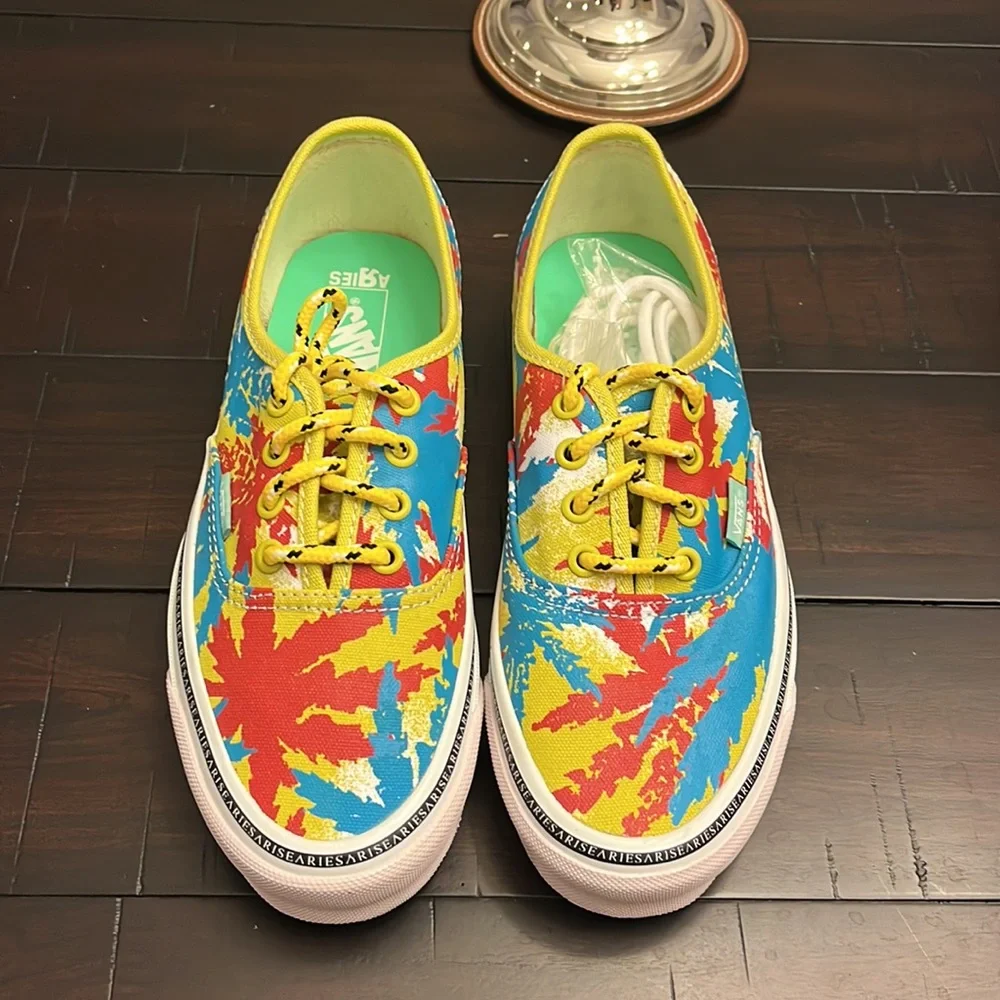 Vans Og Authentic Lx Aries Weed Muted Shoes Sneakers new Mens 5.5 = Women’s 7